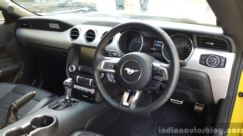 2016 Ford Mustang GT in India interior First Drive Review