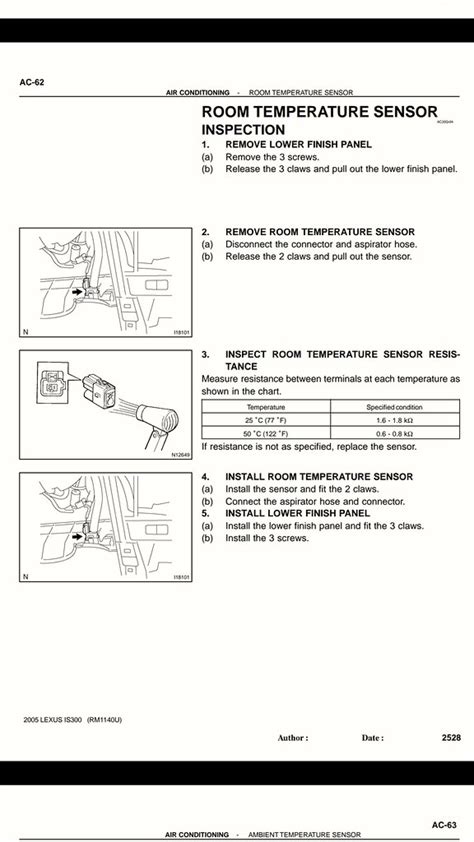 Do Cabin Temperature Sensors Go Bad Lexus IS Forum