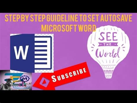 How To Enable Autosave Option In Microsoft Office Document YouTube