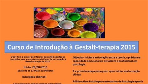 Curso De Introdução `a Gestalt Terapia Cgt