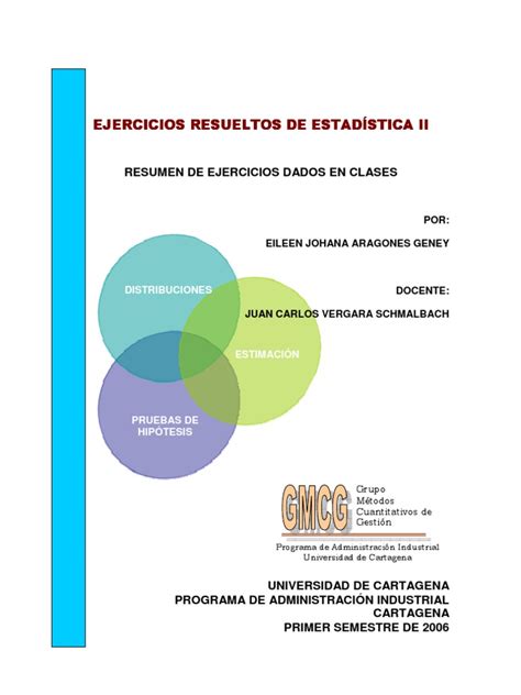 Ejercicios Resueltos De Estadistica Ii Pdf Intervalo De Confianza Muestreo Estadísticas