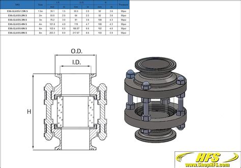 Hfs R Tri Clamp In Line Flow Sanitario Vista Recta Acero