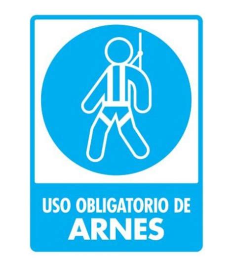 Señal Modelo 112 Uso De Arnés 30x40 Normal Estireno Deppseguridad