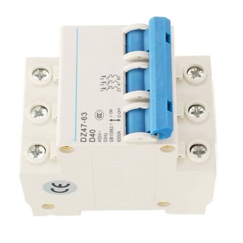 YOSOO Disjoncteur Domestique Disjoncteur 3P MCB DIN Rail Mount 6000A