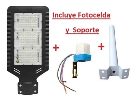 Lamparas Alumbrado Publico Led W Con Fotocelda Y Brazo Env O Gratis