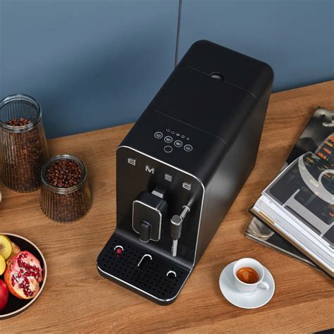 Smeg Medium Fully Automatic Coffee Machine In Matte Black Williams Sonoma