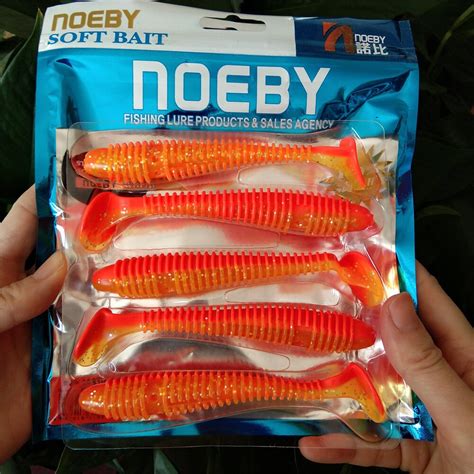 Noeby 12cm 13g Fishing Worm Soft Lures Jig Wobblers Easy Shiner For