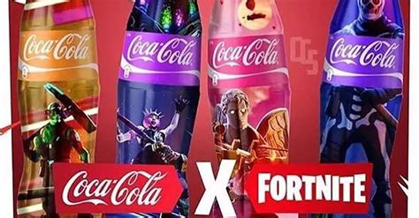 Skiny Z Fortnite Na Butelkach Coca Coli Fortnite Polska