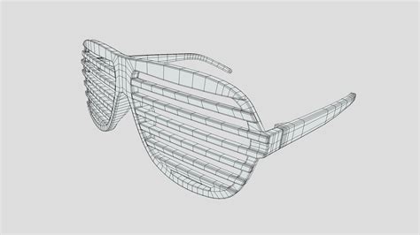 Shutter Glasses Low Poly - 3D Model by frezzy