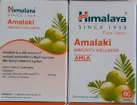 AMALAKI 250MG 60 TAB AMALAKI at Rs 210/bottle | Himalaya Herbal ...