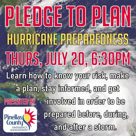 Jul 20 Pledge To Plan Hurricane Preparedness Safety Harbor Fl Patch