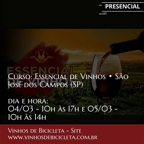 Curso Essencial De Vinhos S O Jos Dos Campos Sp Vinhos De