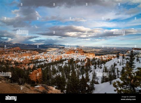 Winter Afternoon At Utah S Bryce Canyon National Park From Sunset Point