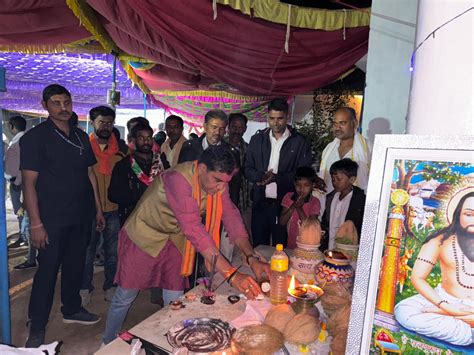 Guru Ghasidas Birth Anniversary Celebrated In Village Jangra ग्राम जांगड़ा में मनाई गई गुरु