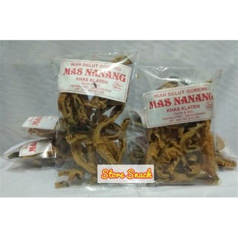 Jual Store Snack Kripik Belut Nanang 100 Gram Cemilan Keripik Welut