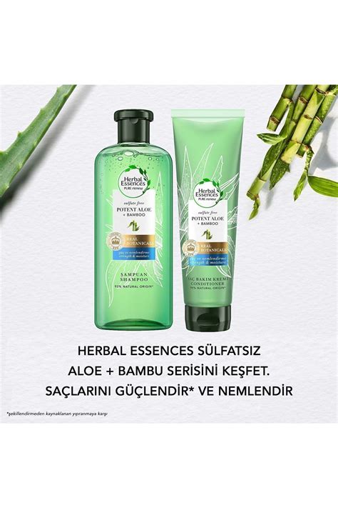 Herbal Essences Aloe G C Bambu S Lfats Z Ampuan Ml Fiyat