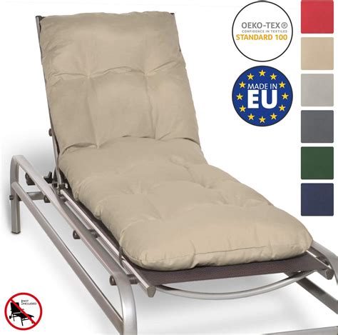 Beautissu Matelas Coussin Pour Bain De Soleil Chaise Longue De Jardin