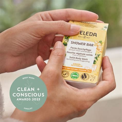 Weleda Shower Bar Ginger Petitgrain Clean Conscious