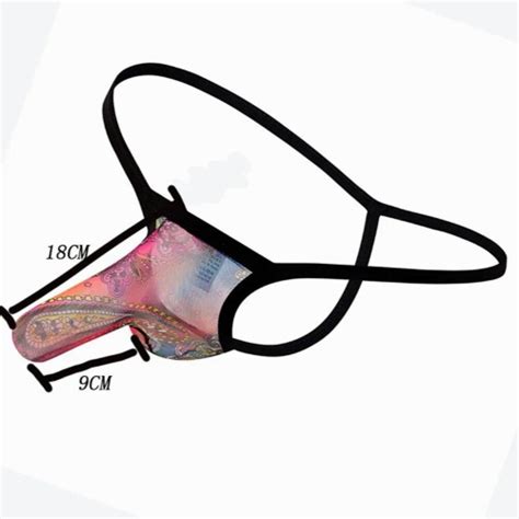 Mens Penis Sleeve Brief EroticTiny G String Gay Men Crotchless Underwear Man Cut Out Butt Thong