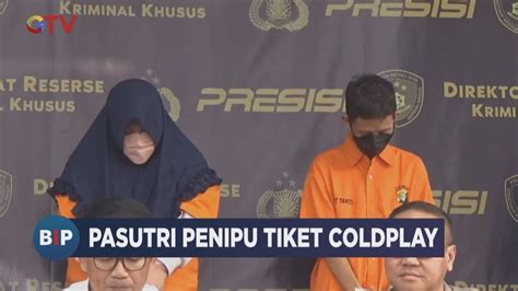 Pasutri Penipu Jastip Tiket Coldplay Ditangkap Uang Rp257 Juta Disita