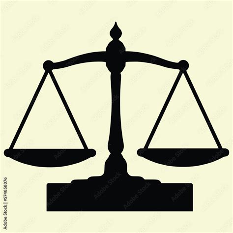 Vector Dual Balance Themis Scales Of Justice On Decorative Stand