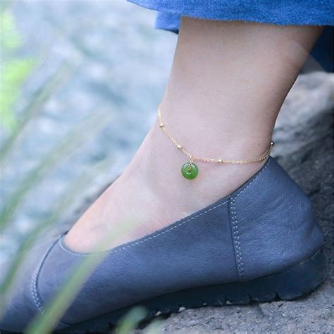 Jade Anklet Etsy