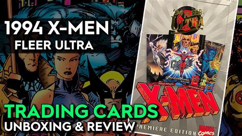 X Men Trading Cards Fleer Ultra Unboxing Review Youtube