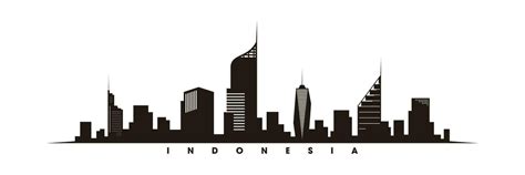 Jakarta Skyline And Landmarks Silhouette Vector 25462984 Vector Art At