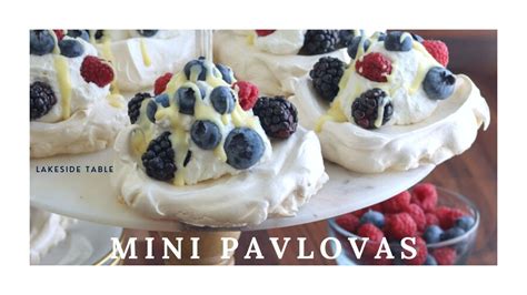 How To Make Mini Pavlovas Recipe Youtube