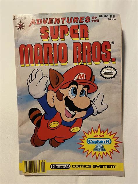 Adventures Of The Super Mario Bros Valiant Comic Feb 1 Nintendo First Issue Ugel01epgobpe