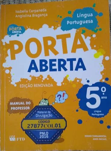 Coleção Porta Aberta Lingua Portuguesa 5ºano MercadoLivre