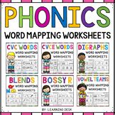 Long Vowel Silent E Cvce Word Mapping Worksheets Phonics St Grade