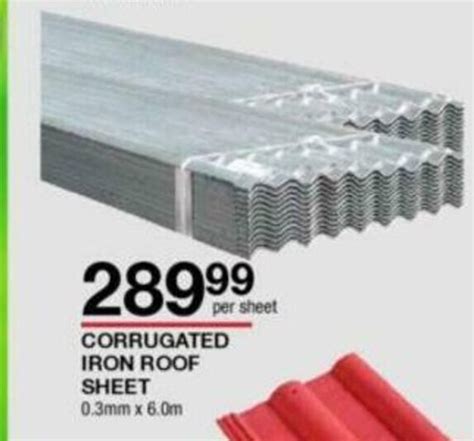 Corrugated Iron Roof Sheet Mm X M Offer At Build It