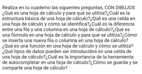 Solved Realiza En Tu Cuaderno Las Siguentes Preguntas Con Dibujos