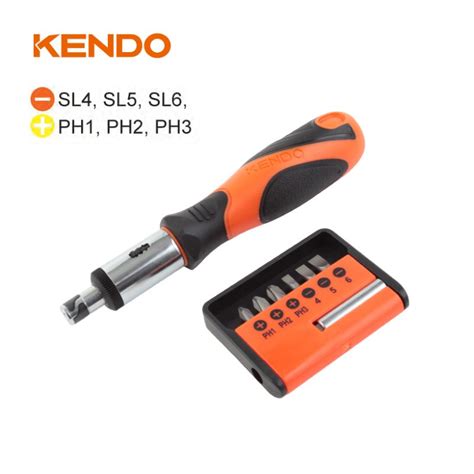 Kendo Pc Ratchet Screwdriver Bits Set A C T Hardware