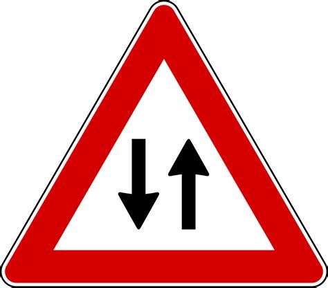 File Italian Traffic Signs Doppio Senso Svg Wikimedia Commons