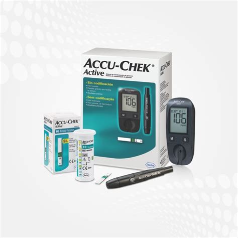 ACCU CHEK ACTIVE KIT MEDIDOR DE GLICOSE Shopee Brasil