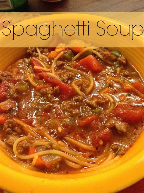 Life at 7000 feet: Spaghetti Soup