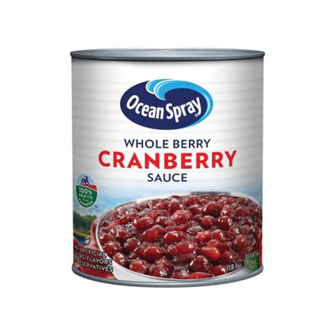 Ocean Spray Whole Berry Cranberry Sauce 117 Ounce 6 Per Case