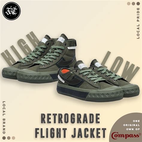 Jual Compass Flight Jacket Retrograde Low High Shopee Indonesia