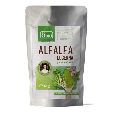 Alfalfa Lucerna Pulbere Bio G Obio Dr Max Farmacie