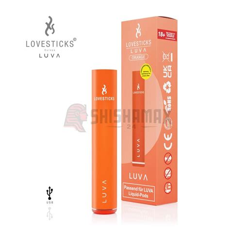 Basisger T Luva Lovesticks Orange Mehrweg E Shisha Shop F R