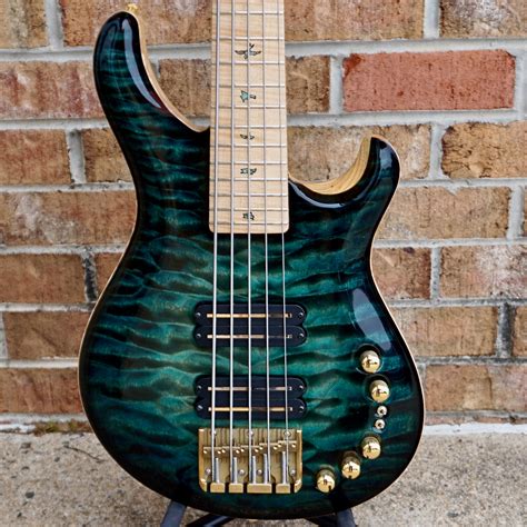 Prs Private Stock Gary Grainger 5 String Bass Teal Burst Matts Guitars