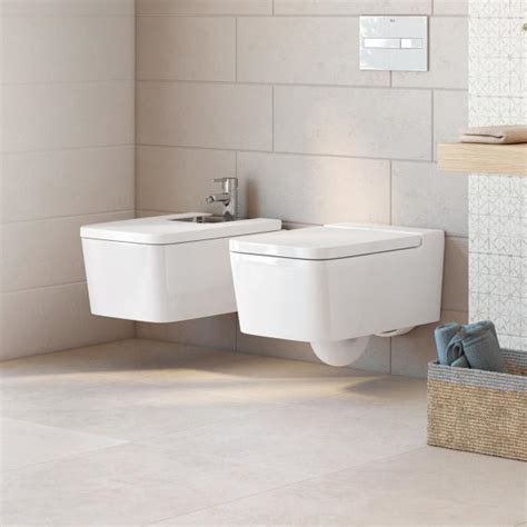 Roca Inspira Wall Mounted Washdown Toilet Square White A346537000