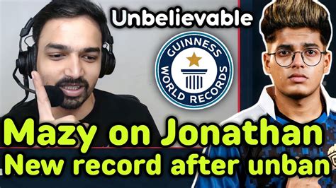 Mazy On Jonathan New Record After Bgmi Unban Bgis Qulifier Date