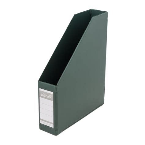 BANTEX Magazine File Box File A4 7cm Green