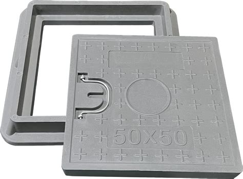 Square Septic Tank Lid With Base Steel Manhole Cover And Frame Invisible Sewage Basin Cover