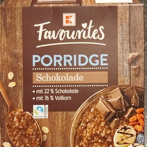 Porridge Schokolade Kaufland Kalorie Kj I Warto Ci Od Ywcze