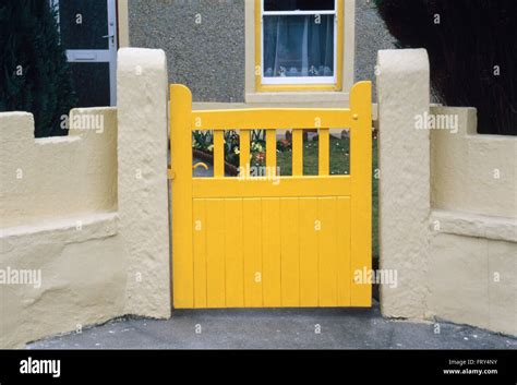 Yellow Gate High Resolution Stock Photography And Images Alamy