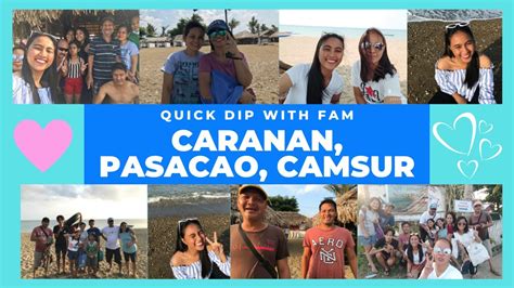 Vlog Quick Dip With Fam Brgy Caranan Pasacao Camarines Sur